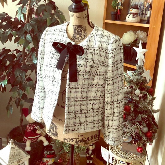 Nine West Black/Ivory blazer/jacket - Picture 1 of 4